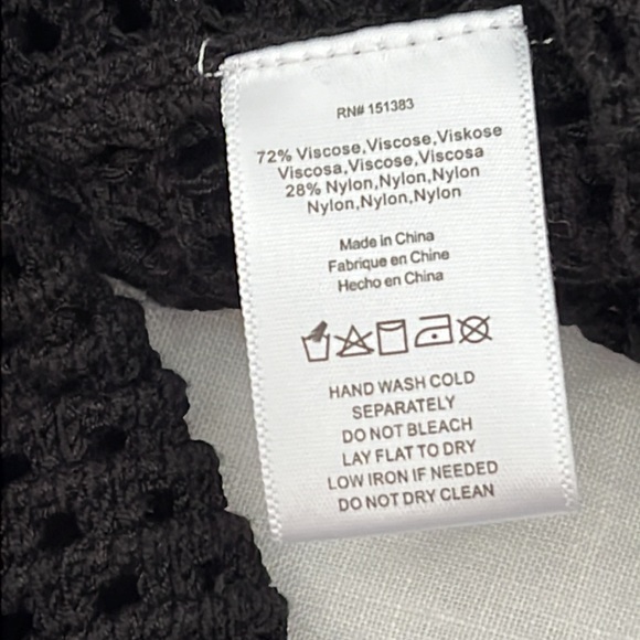 NWTS CURRENT AIR MESH SHRUG SWEATER (OS) - Picture 9 of 9